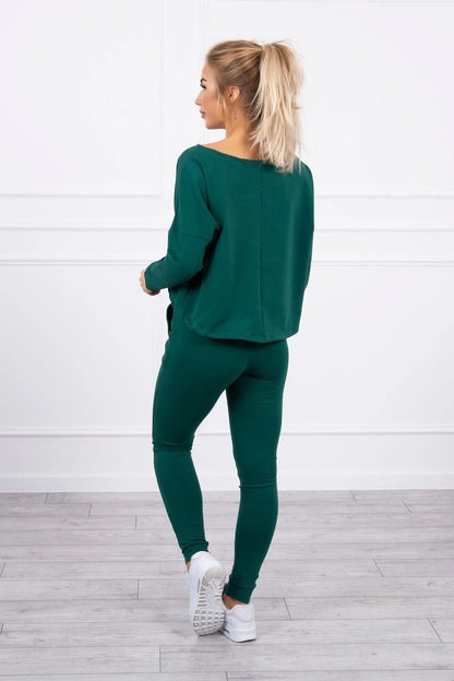 Комплект с овърсайз блуза 9091