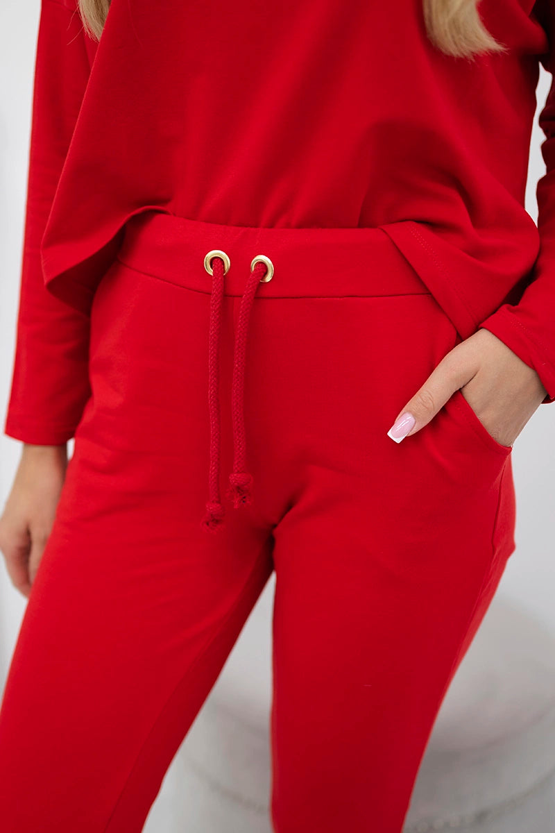 Комплект с овърсайз блуза 9091