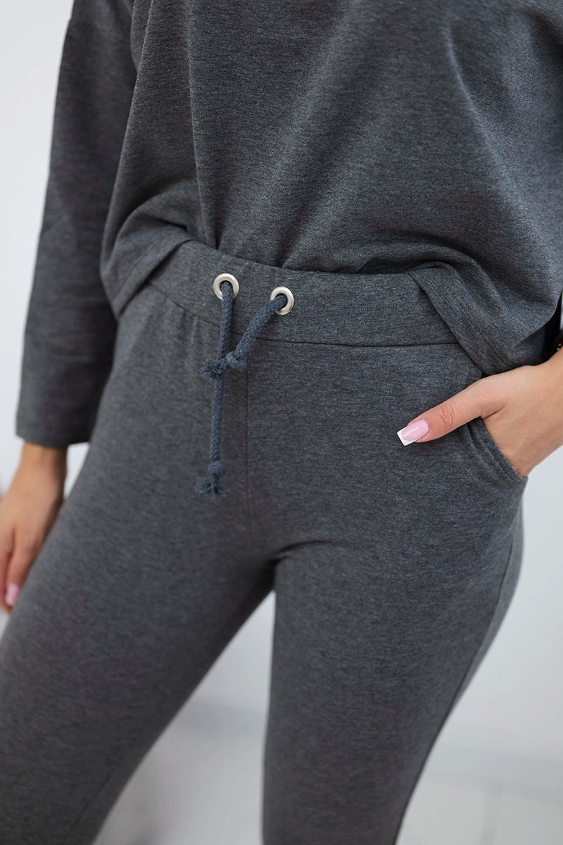 Комплект с овърсайз блуза 9091