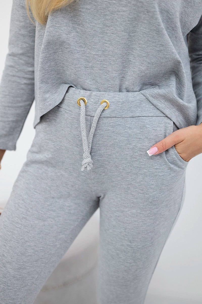 Комплект с овърсайз блуза 9091