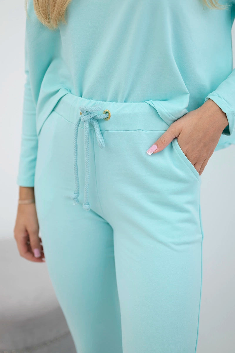 Комплект с овърсайз блуза 9091