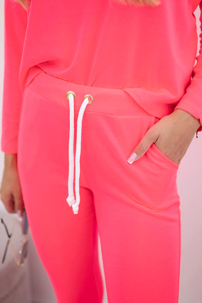 Комплект с овърсайз блуза 9091