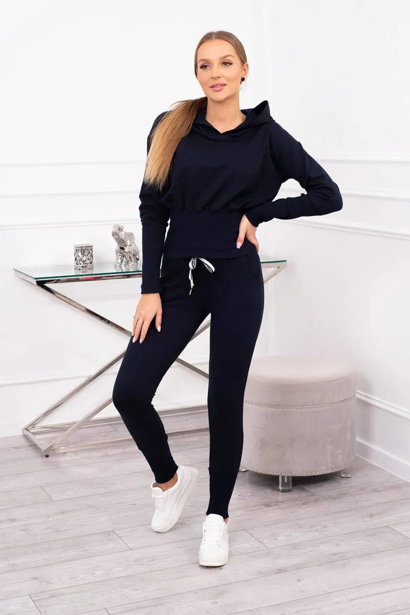 Памучен комплект с широки маншети 9323