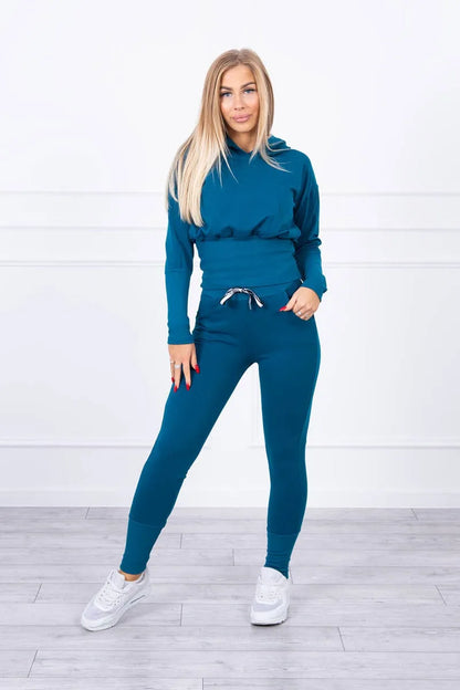 Памучен комплект с широки маншети 9323