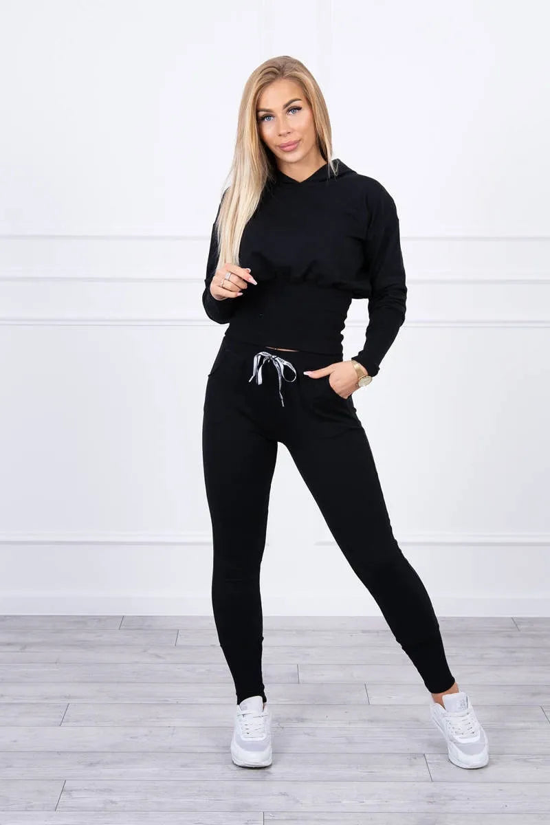 Памучен комплект с широки маншети 9323