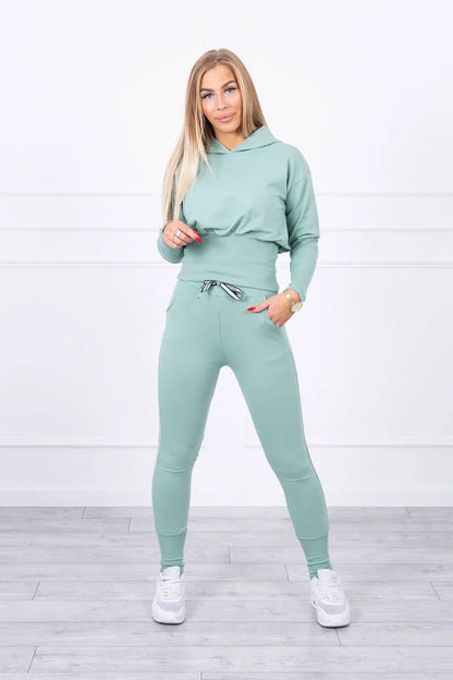 Памучен комплект с широки маншети 9323