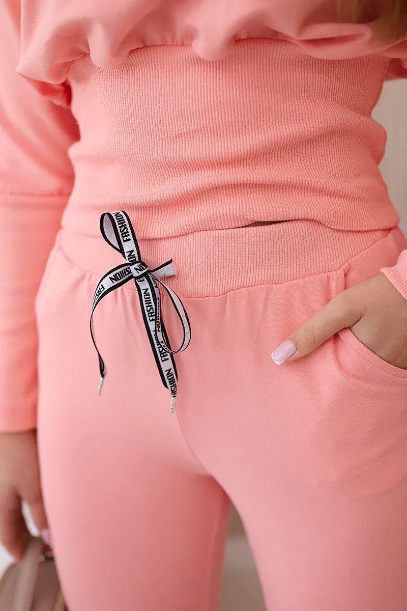 Памучен комплект с широки маншети 9323