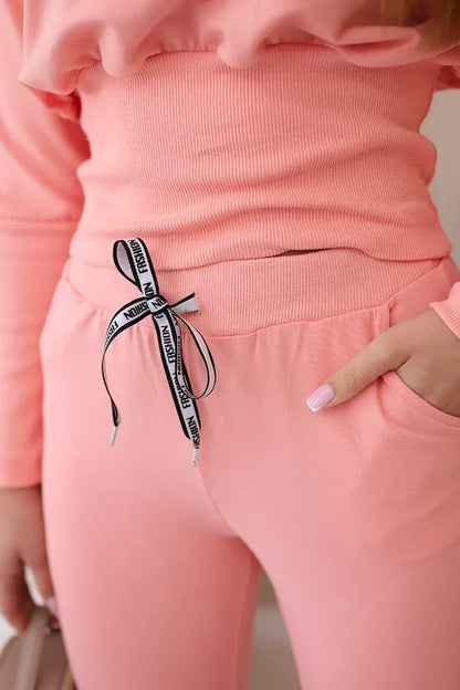 Памучен комплект с широки маншети 9323