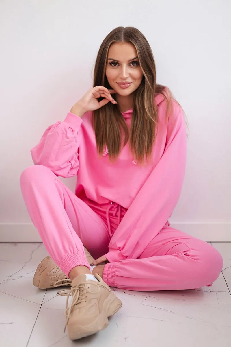 Комплект от суитчер с качулка и панталон 9337