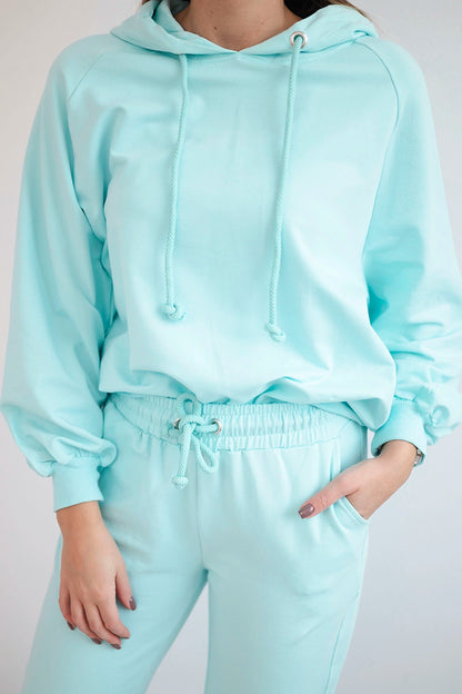 Комплект от суитчер с качулка и панталон 9337