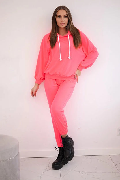 Комплект от суитчер с качулка и панталон 9337