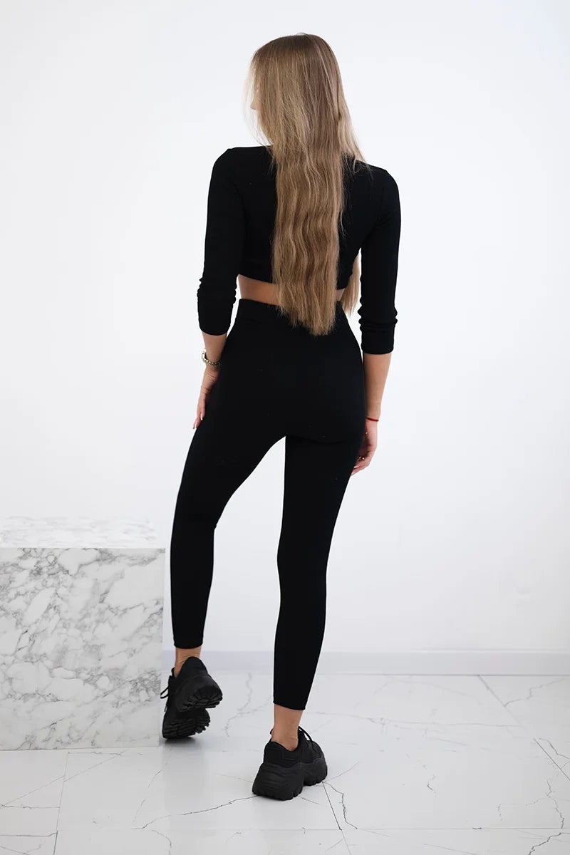 Комплект с къс топ и клин 9433