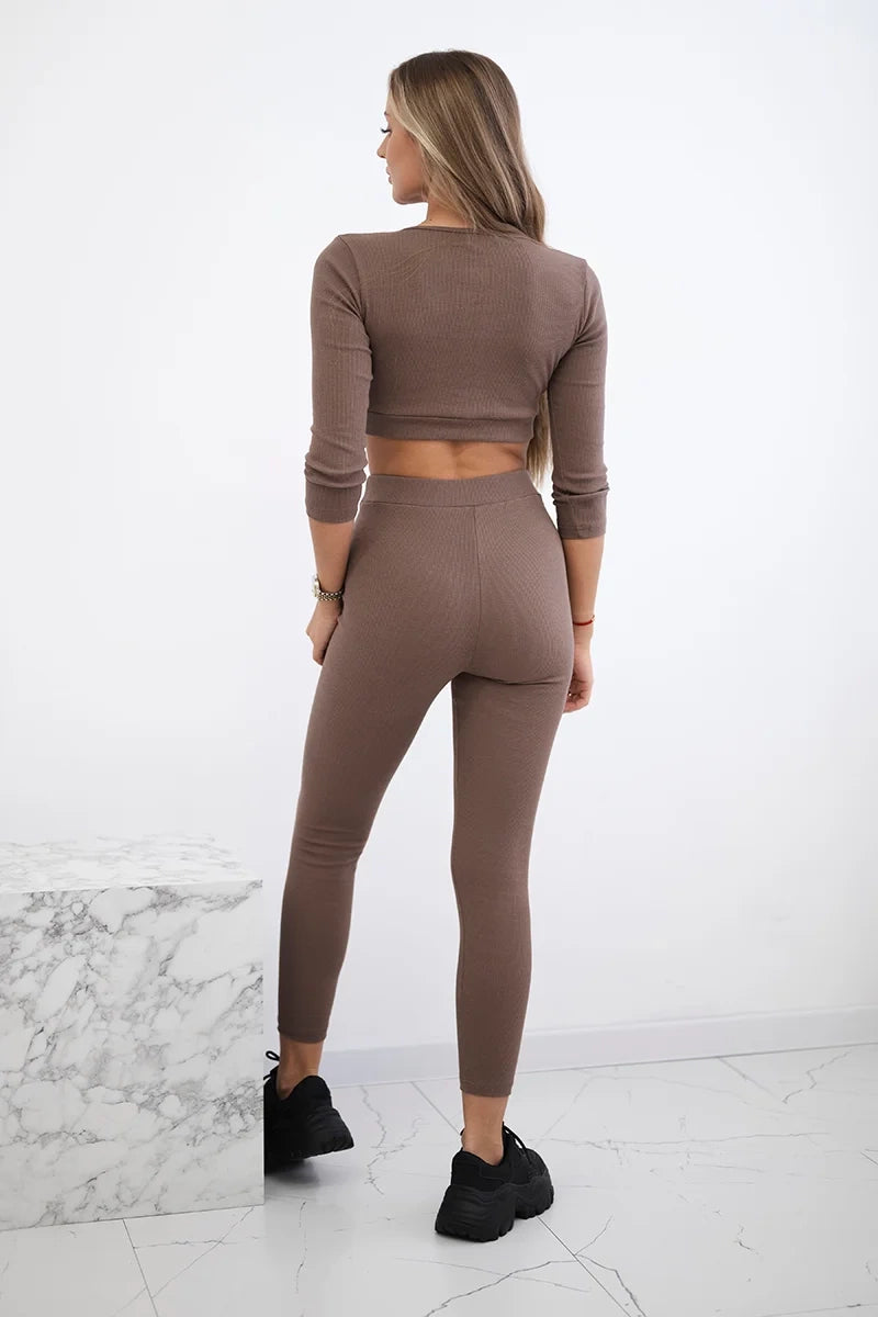 Комплект с къс топ и клин 9433