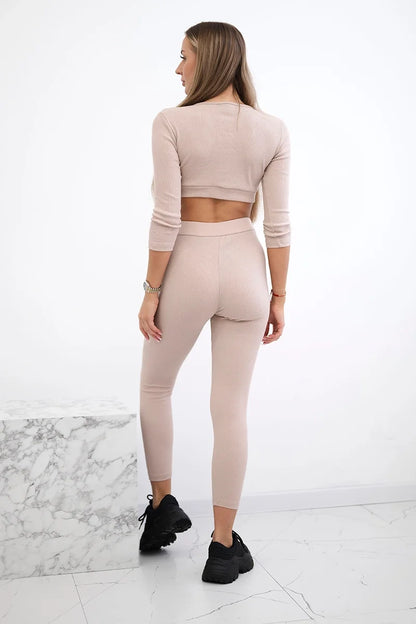 Комплект с къс топ и клин 9433