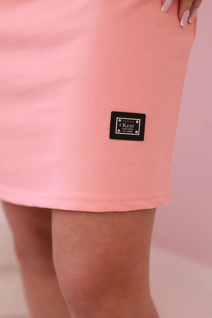 Памучна рокля с връзка на врата 9438