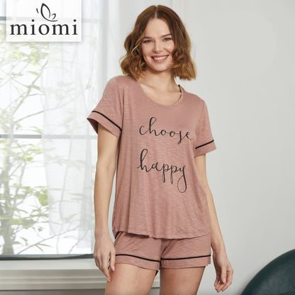 Пижама с къси ръкави и шорти 94710