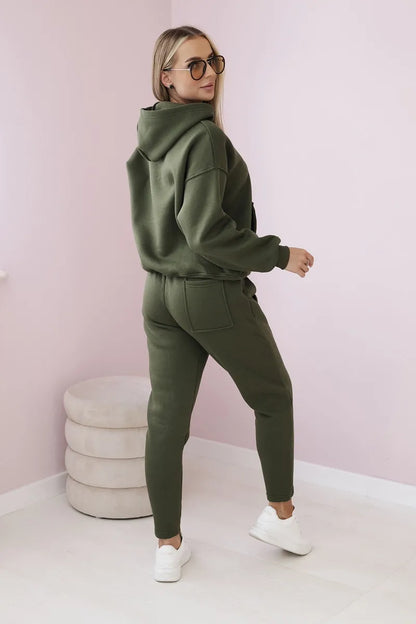 Изолиран комплект суичър с панталон 9577