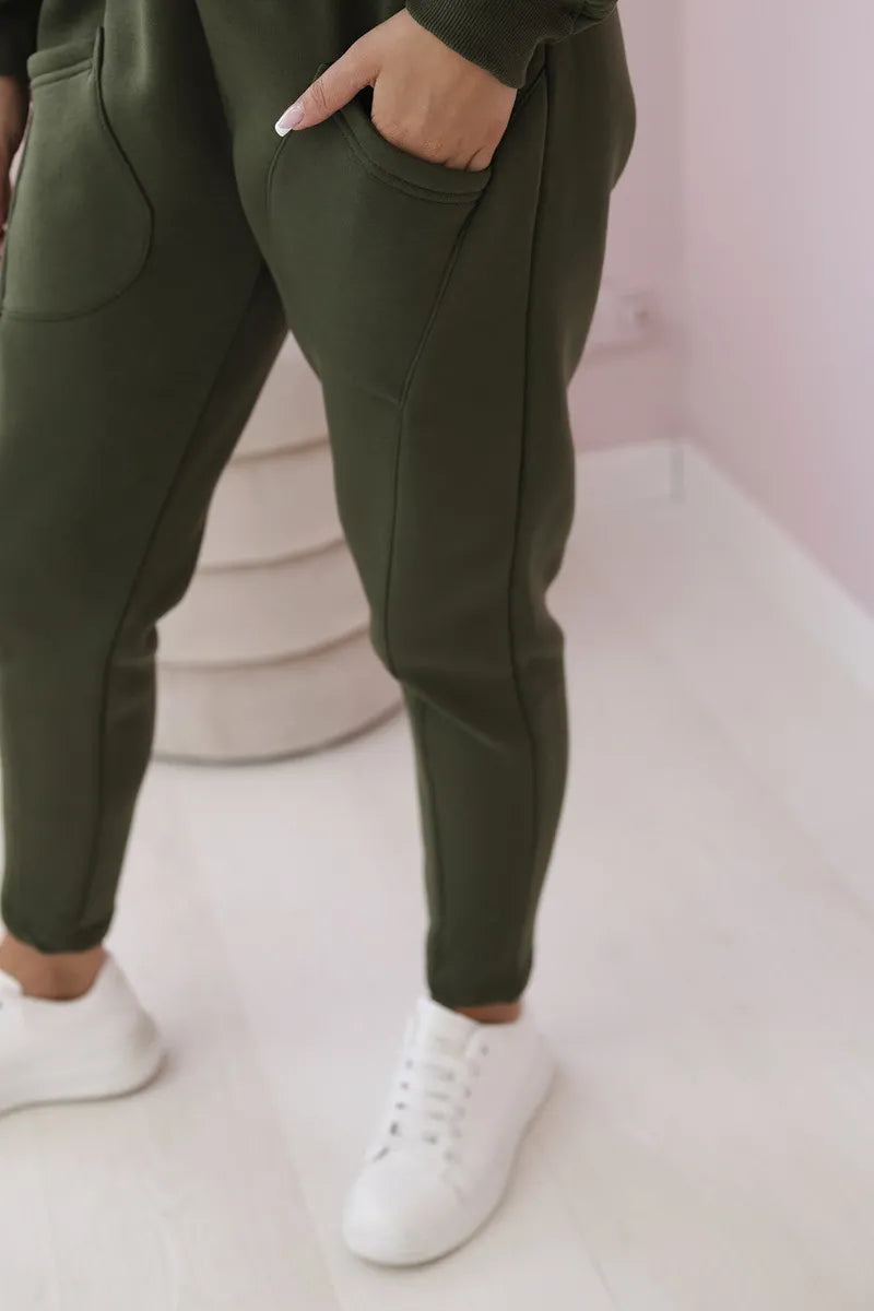 Изолиран комплект суичър с панталон 9577