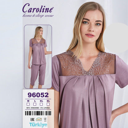 Дамска пижама от туника и 7/8 панталон CA-96052