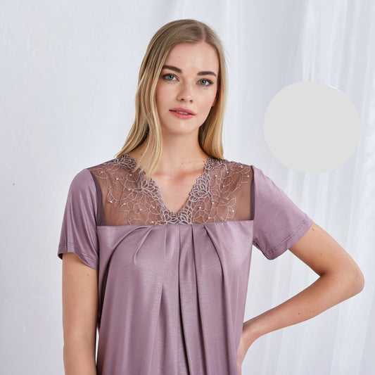 Дамска пижама от туника и 7/8 панталон CA-96052