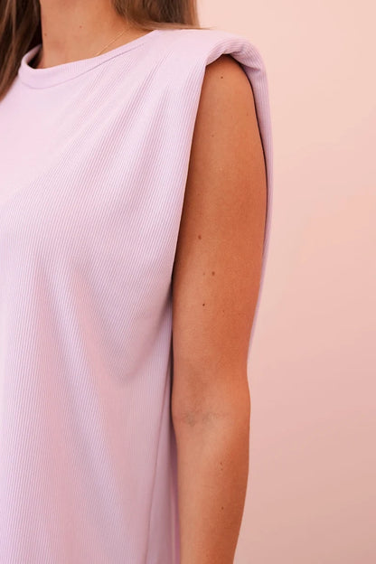 Дамски комплект от вискоза без ръкави и прав панталон ART0113