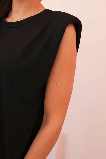 Дамски комплект от вискоза без ръкави и прав панталон ART0113