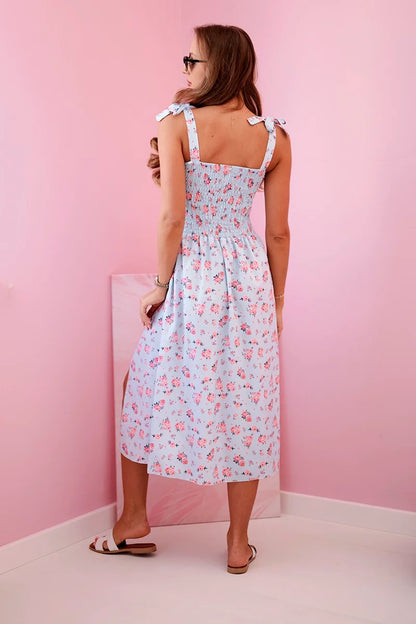 Дамска рокля с щампа презрамки ART23747