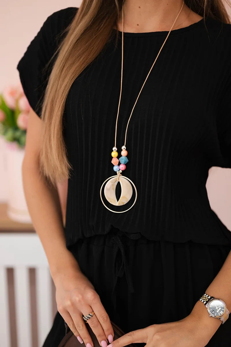 Плисирана блуза с панталон от вискоза ART5444