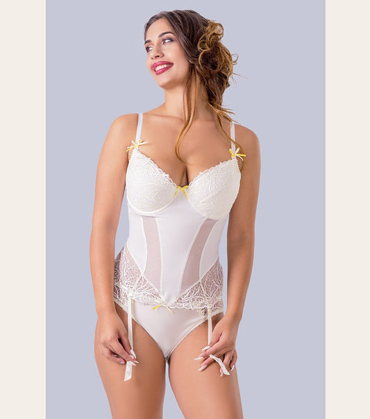 Корсет с оформени чаши и жартиери Atena Corset