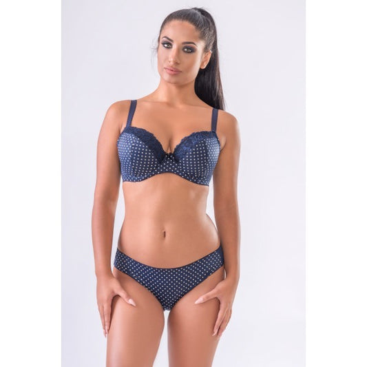 Сини бикини на бели точки Chloe Figi