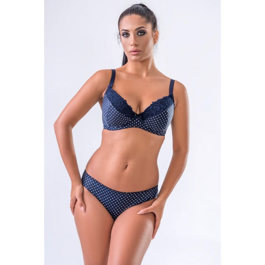 Сини прашки на точки Chloe String