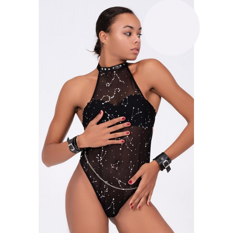 Секси babydoll боди с гол гръб aa-51190