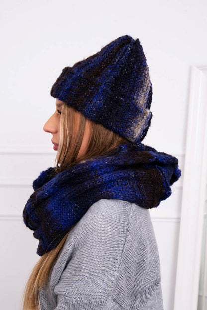 Дамски мохерен комплект от шапка с шал K208