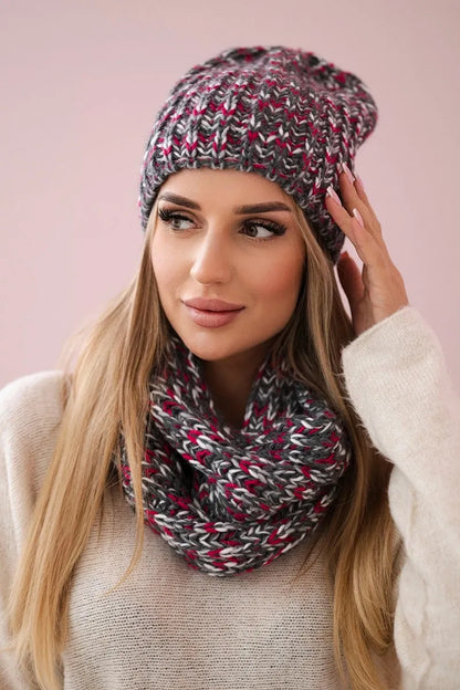 Дамски комплект шапка с шал Flawia K269