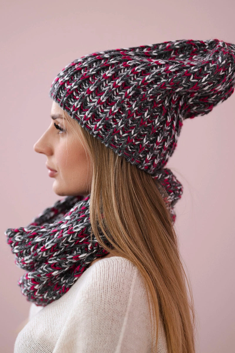 Дамски комплект шапка с шал Flawia K269