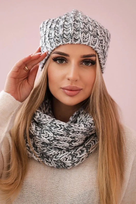 Дамски комплект шапка с шал Flawia K269