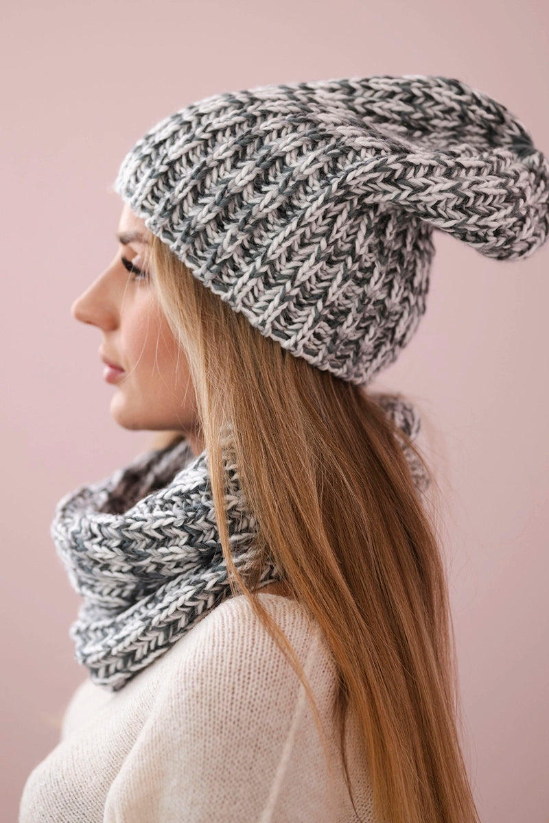 Дамски комплект шапка с шал Flawia K269