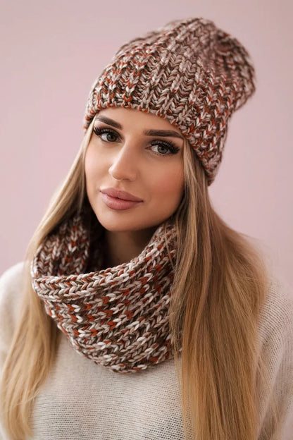 Дамски комплект шапка с шал Flawia K269