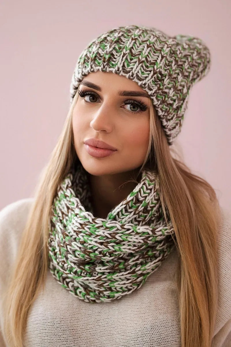 Дамски комплект шапка с шал Flawia K269