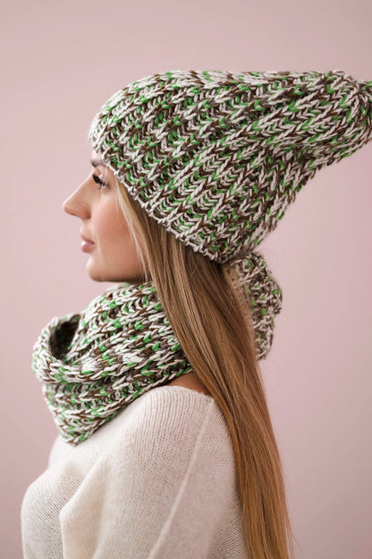 Дамски комплект шапка с шал Flawia K269