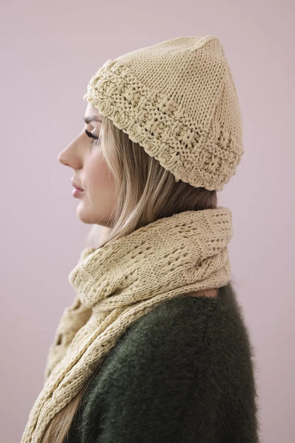 Комплект шапка и шал К327