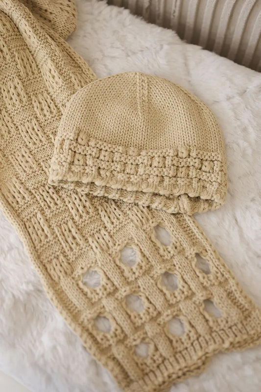 Комплект шапка и шал К327