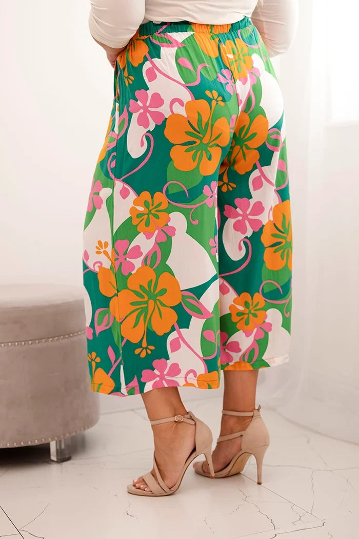 Дамски панталон от вискоза с флорален мотив MY311-A24