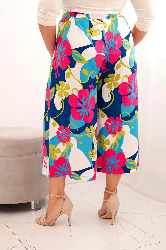 Дамски панталон от вискоза с флорален мотив MY311-A24