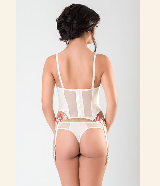 Корсет с оформени чаши и жартиери Nadia Corset
