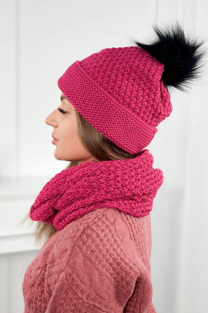 Дамски комплект от шапка с шал PLK2