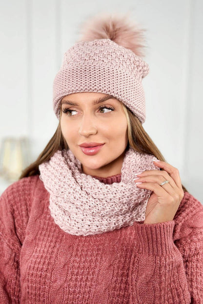 Дамски комплект от шапка с шал PLK2