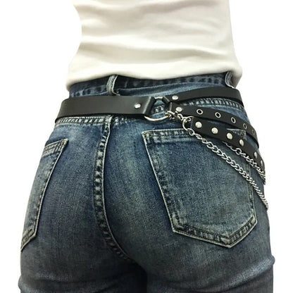 Харнес колан с капси и синджири AA-0232