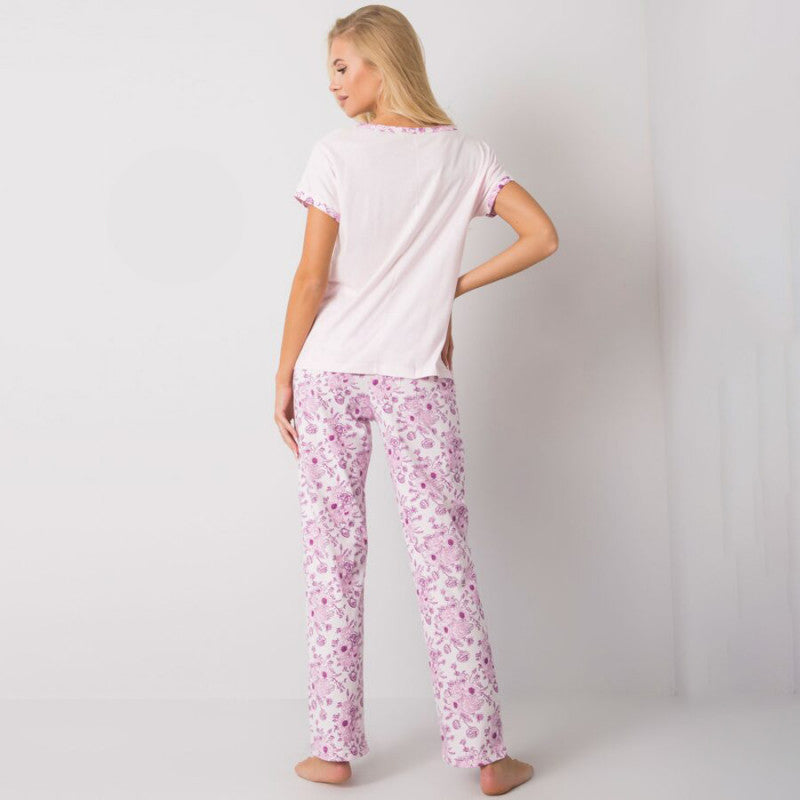 Дамска пижама от тениска с панталон B-3278