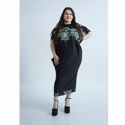 Дълга черна лятна рокля Корида